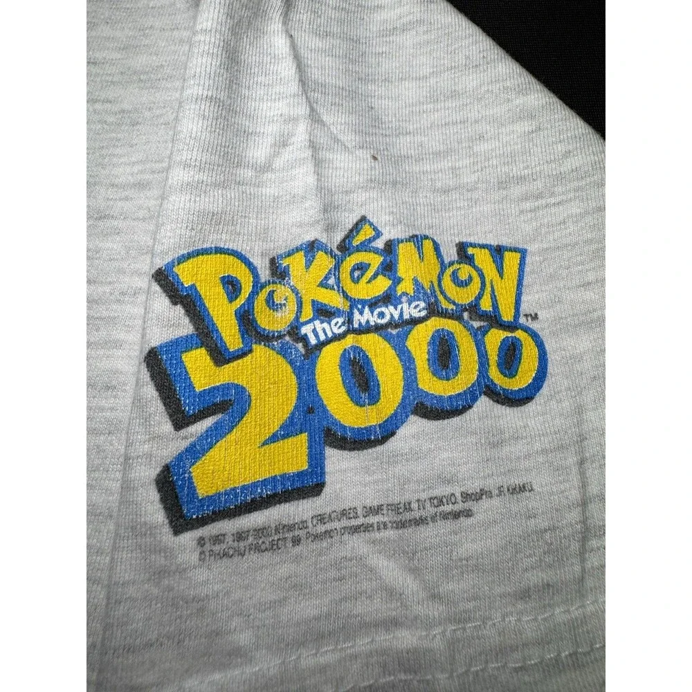 Vintage 2000 Pokemon Movie T Shirt Youth Large Lugia Charizard Nintendo Promo